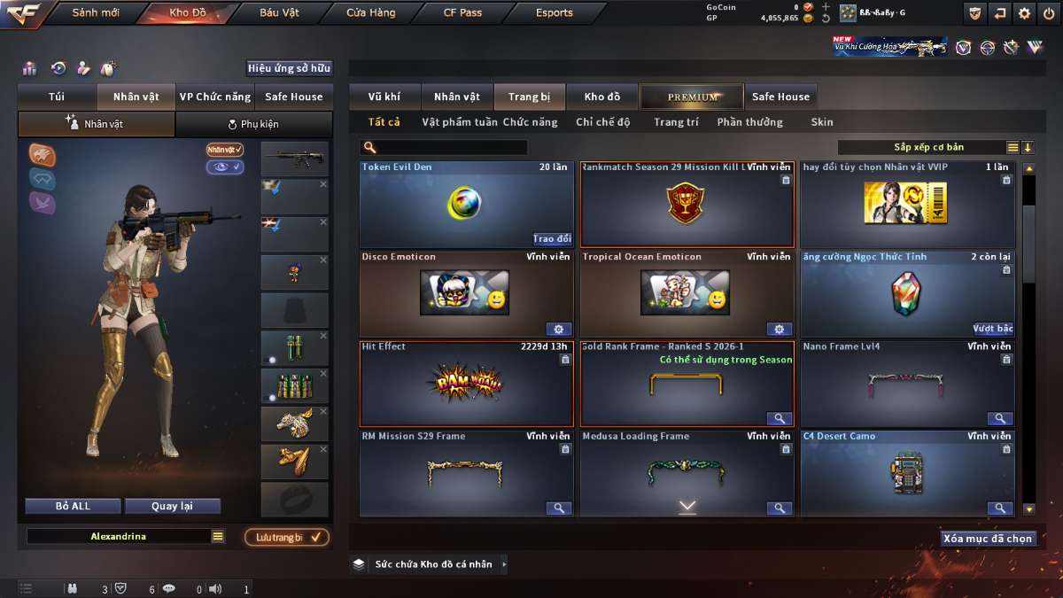 shop acc cf uy tin gia re
